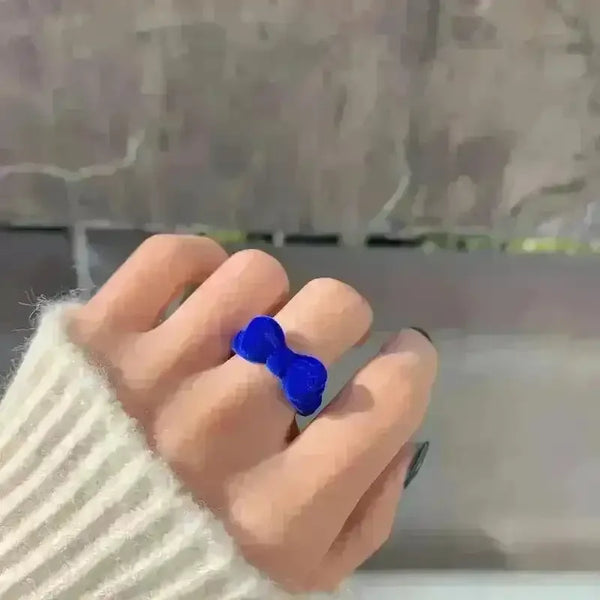 Adorable Velvet Bow Ring - Bear Hugs