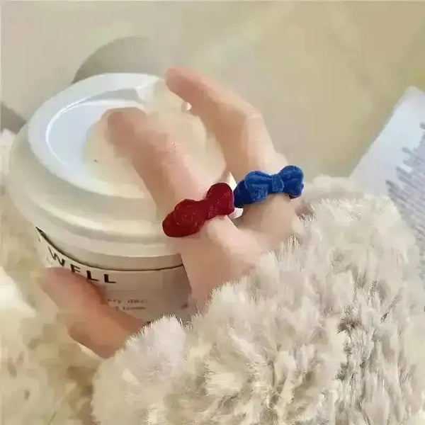 Adorable Velvet Bow Ring - Bear Hugs