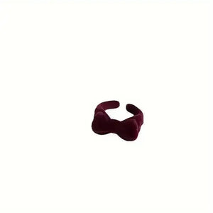 Adorable Velvet Bow Ring - Bear Hugs