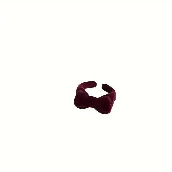 Adorable Velvet Bow Ring - Bear Hugs