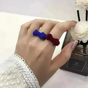 Adorable Velvet Bow Ring - Bear Hugs