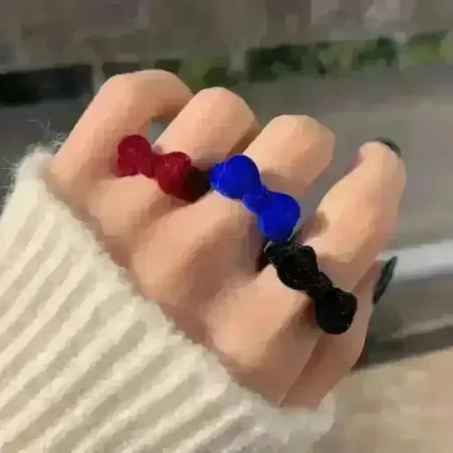 Adorable Velvet Bow Ring - Bear Hugs