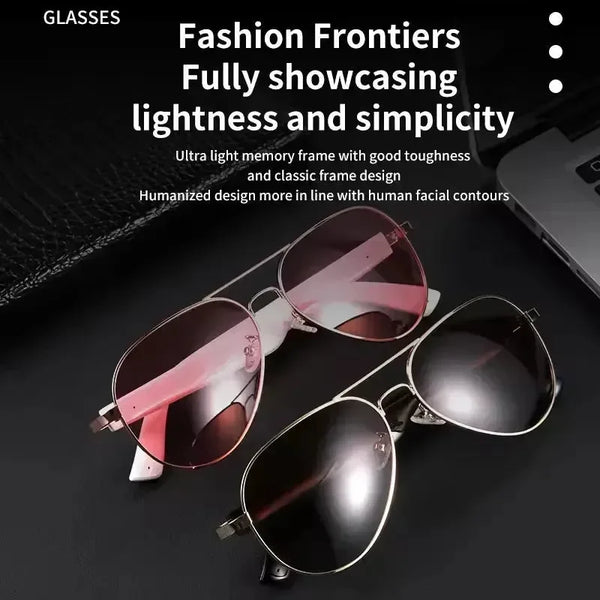 AeroSound Smart Aviator Bluetooth Sunglasses - Bear Hugs