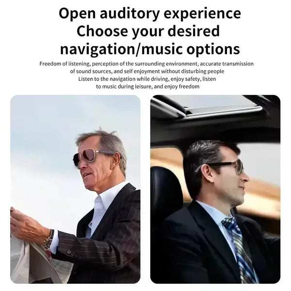 AeroSound Smart Aviator Bluetooth Sunglasses - Bear Hugs