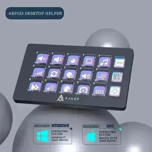 Ajazz AKP153E Multifunctional Desktop Console Panel - Bear Hugs