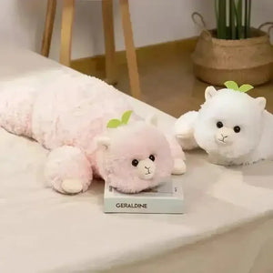 Alpaca Plush Long Animal Pillow - Bear Hugs