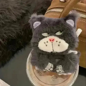 Angry Cat Plush AirPods Case - Bear Hugs