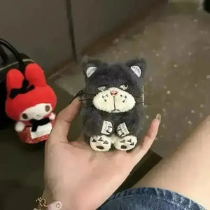 Angry Cat Plush AirPods Case - Bear Hugs