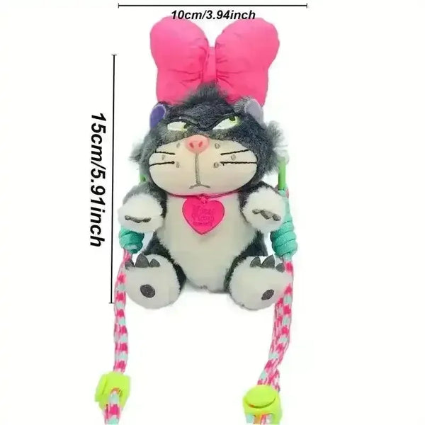 Angry Cat Plush Phone Lanyard - Bear Hugs