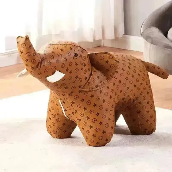 Animal Luxury Monogram Pattern Shoe Stool - Bear Hugs
