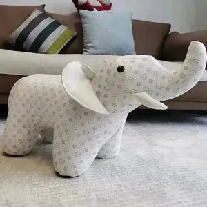 Animal Luxury Monogram Pattern Shoe Stool - Bear Hugs