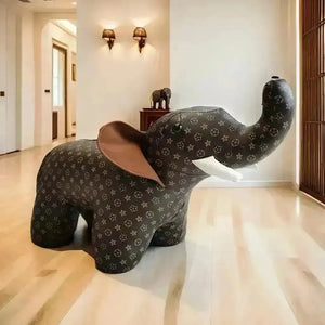 Animal Luxury Monogram Pattern Shoe Stool - Bear Hugs