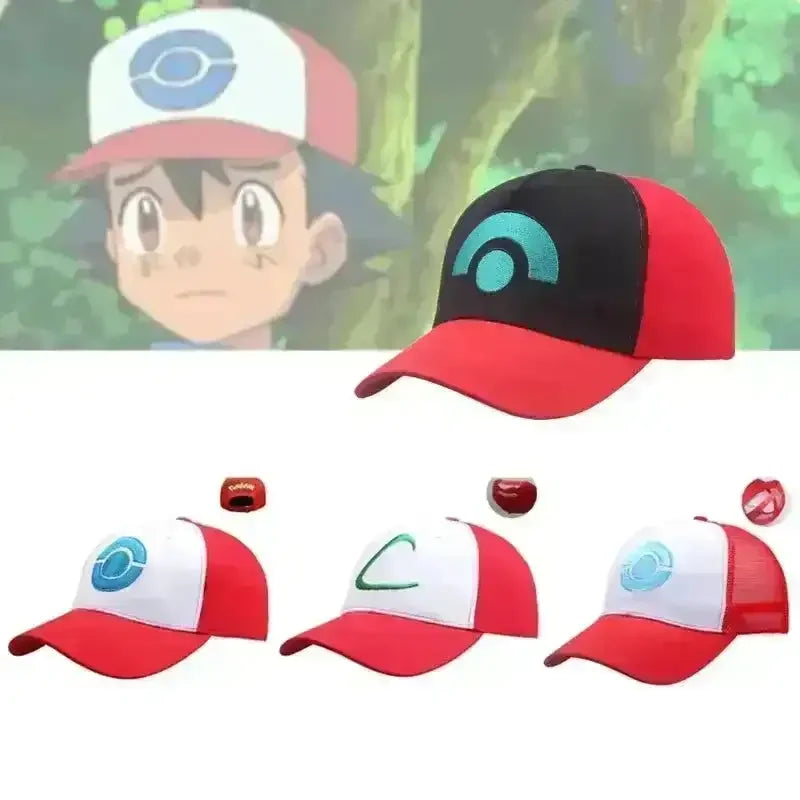 Anime Pokemon Ash Ketchum Cap - Bear Hugs