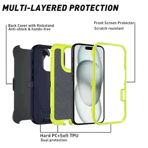 Armor Shockproof Defender Phone Case (For iPhones) - Bear Hugs