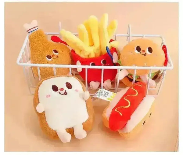 Assorted Plush Snacks Keychain - Bear Hugs