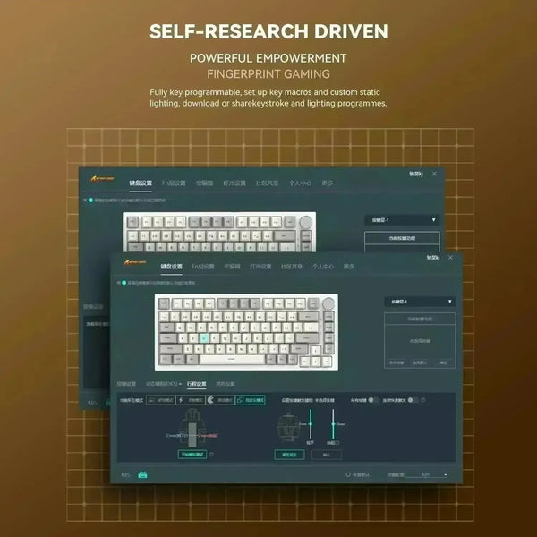 Attack Shark K85 Wireless Mechanical Keyboard - Bear Hugs