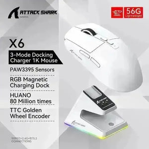 Attack X6 Lightweight Wireless Gaming Mouse - Bear Hugs