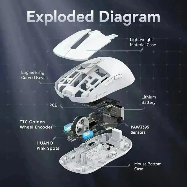 Attack X6 Lightweight Wireless Gaming Mouse - Bear Hugs