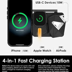 Aulumu M01 4-in-1 Wireless Charging Station - Bear Hugs