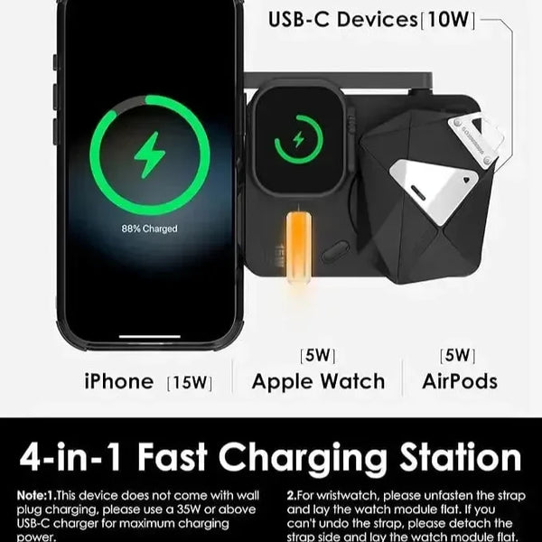 Aulumu M01 4-in-1 Wireless Charging Station - Bear Hugs