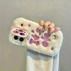 Autumn Heart Plush Phone Case (For iPhones) - Bear Hugs