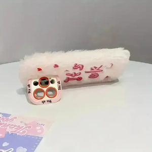 Autumn Heart Plush Phone Case (For iPhones) - Bear Hugs