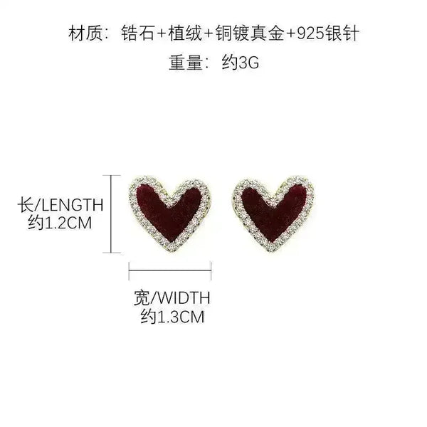 Autumn Heart Shaped Earrings - Bear Hugs
