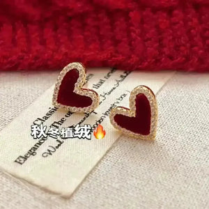 Autumn Heart Shaped Earrings - Bear Hugs