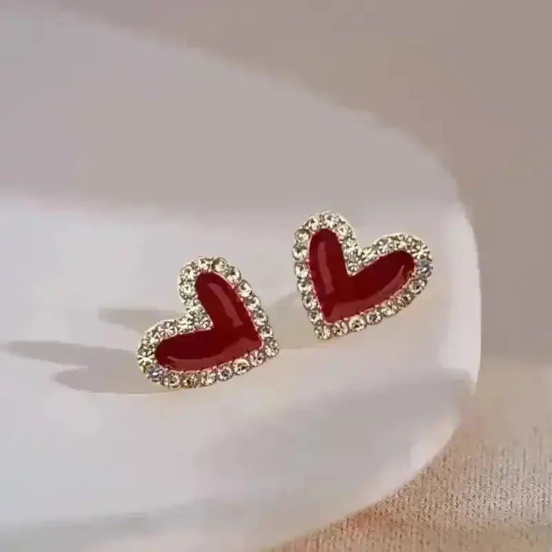Autumn Heart Shaped Earrings - Bear Hugs