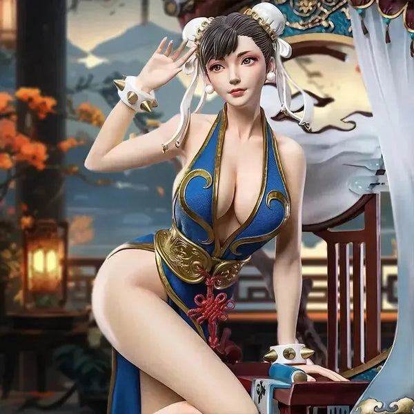 Azure Dragon Chun-Li Figurine (50 cm) - Bear Hugs