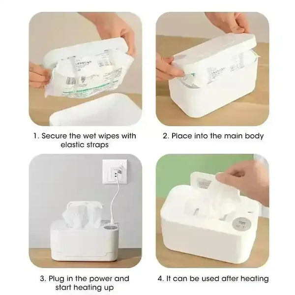 Baby Wipes Warmer with LED Display - Bear Hugs