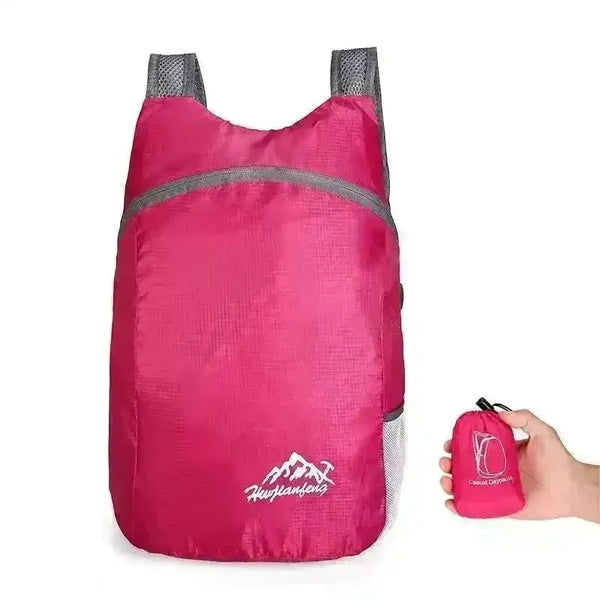 Backpack in a Pouch Folding Bag (20L Capacity) - Bear Hugs