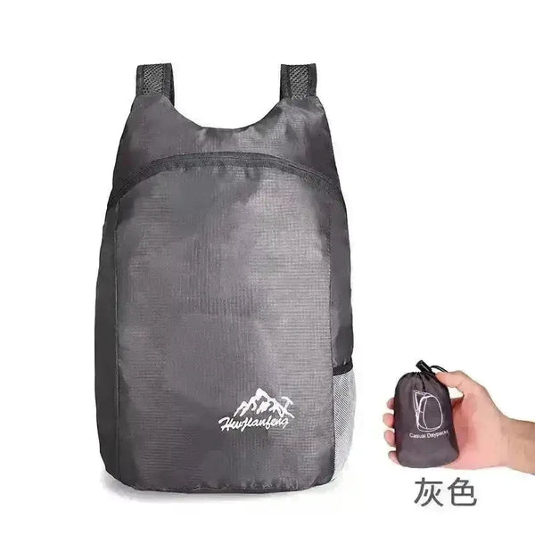 Backpack in a Pouch Folding Bag (20L Capacity) - Bear Hugs
