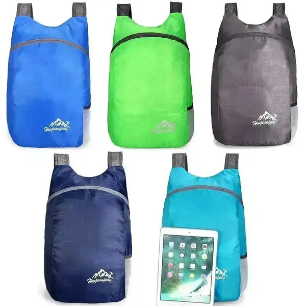 Backpack in a Pouch Folding Bag (20L Capacity) - Bear Hugs