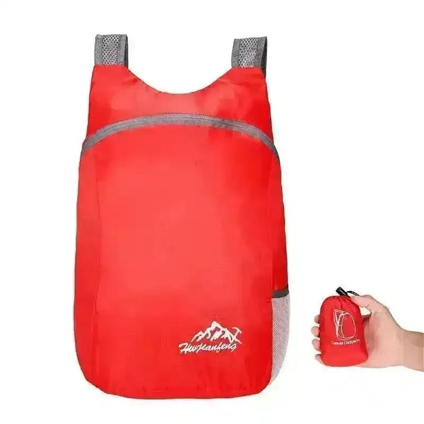 Backpack in a Pouch Folding Bag (20L Capacity) - Bear Hugs