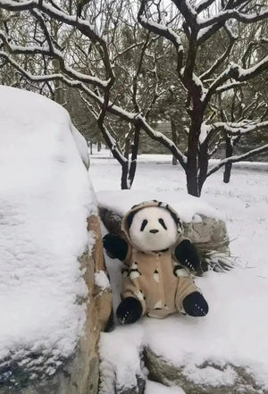 Bamboo Buddy Realistic Panda Plushie (38 cm) - Bear Hugs