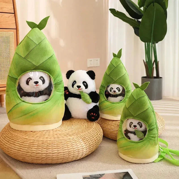 Bamboo Hideaway Panda Plushie - Bear Hugs