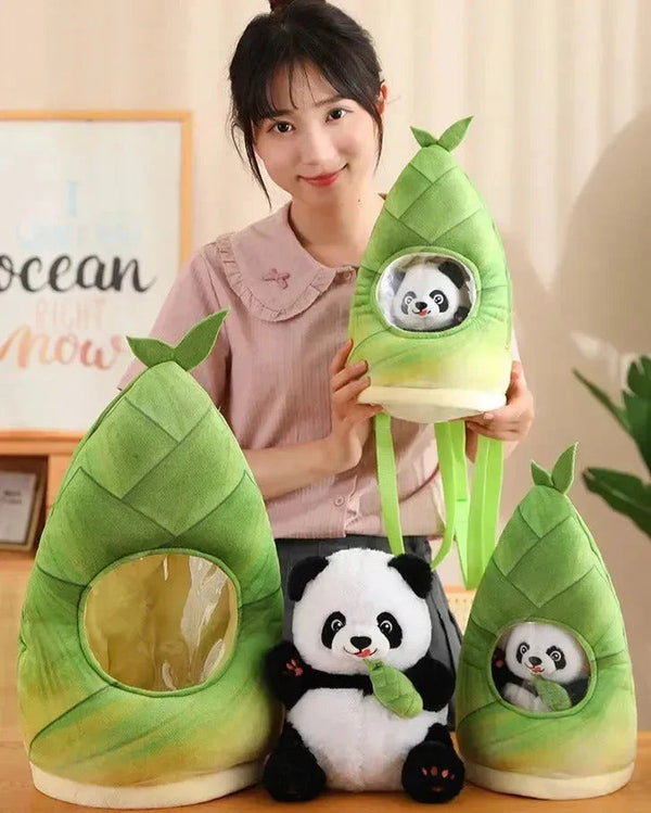 Bamboo Hideaway Panda Plushie - Bear Hugs