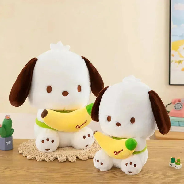 Banana Bonanza Pochacco Plush Toy - Bear Hugs