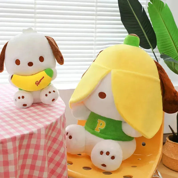 Banana Bonanza Pochacco Plush Toy - Bear Hugs