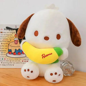 Banana Bonanza Pochacco Plush Toy - Bear Hugs