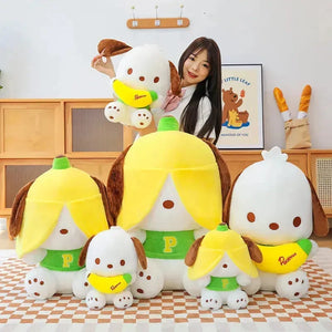 Banana Bonanza Pochacco Plush Toy - Bear Hugs