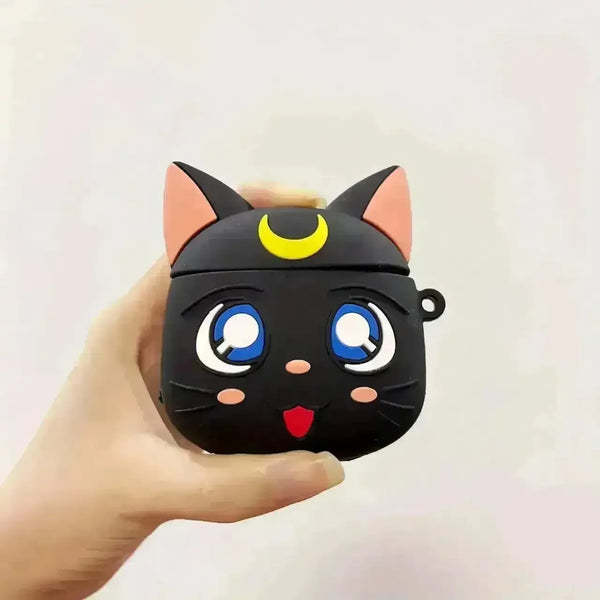 B&W Cat Case (For Airpods) - Bear Hugs