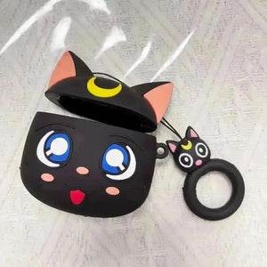 B&W Cat Case (For Airpods) - Bear Hugs