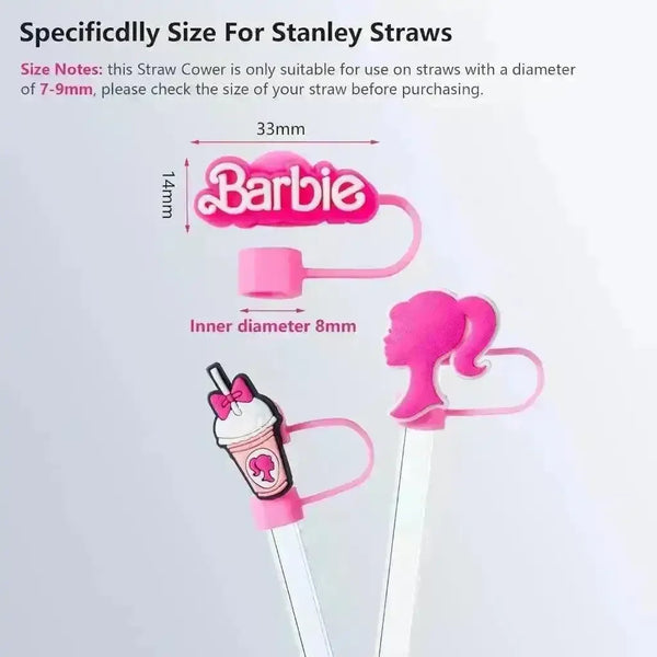 Barbie Style Straw Caps for Stanley Tumblers (Set of 2) - Bear Hugs