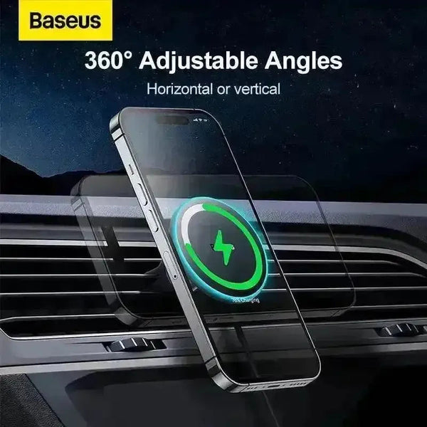 Baseus 40W Magnetic Car Wireless Charger Phone Stand - Bear Hugs