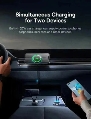 Baseus 40W Magnetic Car Wireless Charger Phone Stand - Bear Hugs