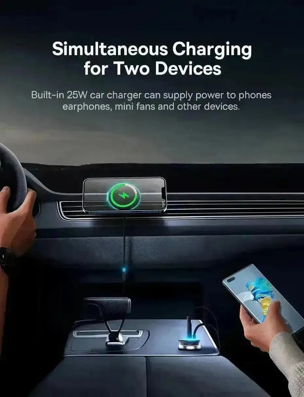 Baseus 40W Magnetic Car Wireless Charger Phone Stand - Bear Hugs
