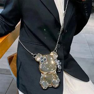 Bear Force Electroplating Chain Case (For iPhones) - Bear Hugs