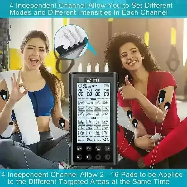 Belifu 4-Channel TENS EMS Unit - Bear Hugs